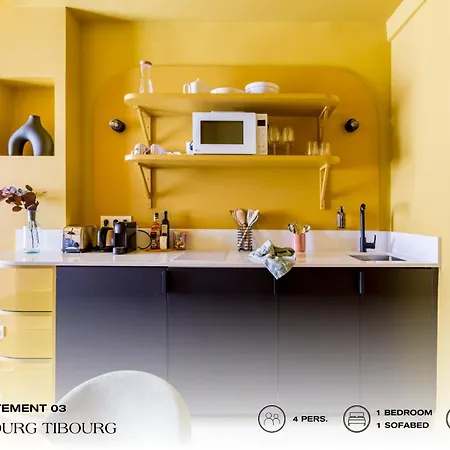 Beauquartier - Marais, Bourg Tibourg Apartment