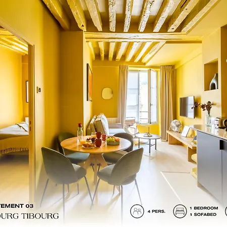 Beauquartier - Marais, Bourg Tibourg Apartment Paris