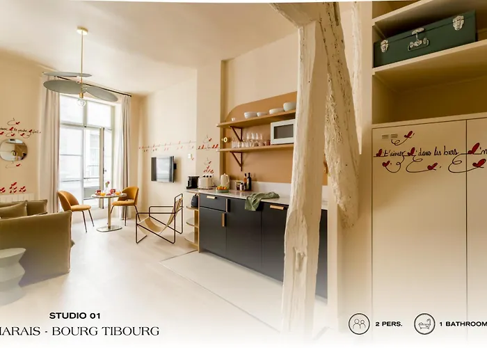 公寓 Beauquartier - Marais Bourg Tibourg