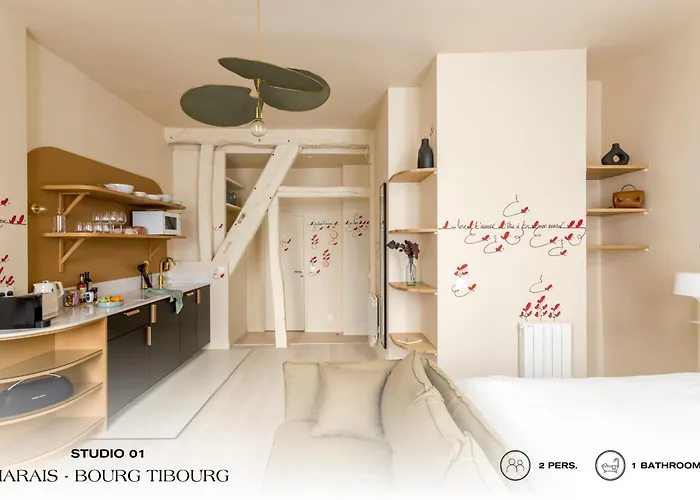 Apartment Beauquartier - Marais Bourg Tibourg Paris