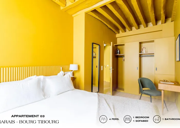 Beauquartier - Marais Bourg Tibourg 公寓 *