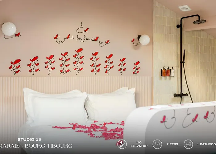 公寓 Beauquartier - Marais Bourg Tibourg 巴黎