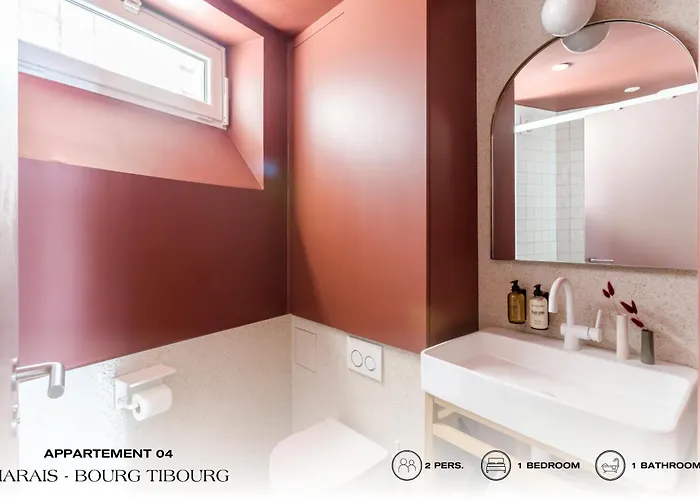 公寓 Beauquartier - Marais Bourg Tibourg *
