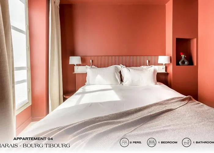 公寓 Beauquartier - Marais Bourg Tibourg 巴黎