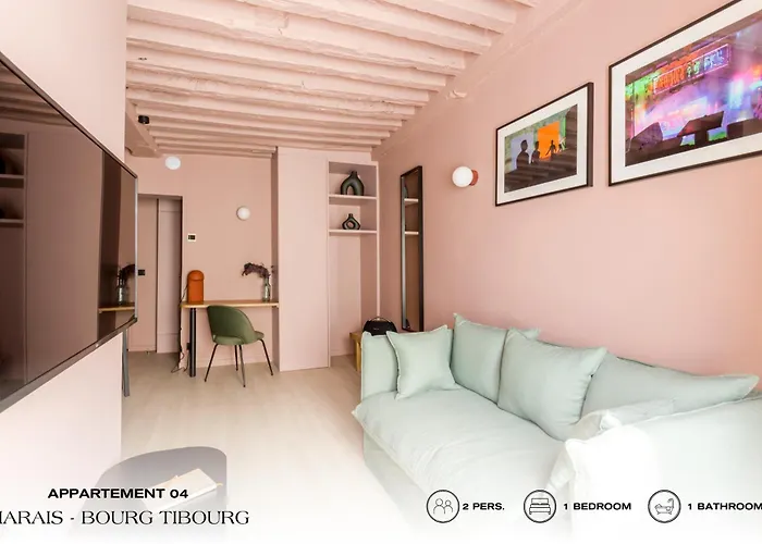公寓 Beauquartier - Marais Bourg Tibourg