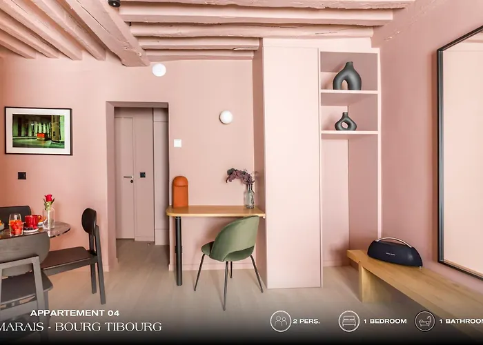 Beauquartier - Marais Bourg Tibourg 公寓 巴黎