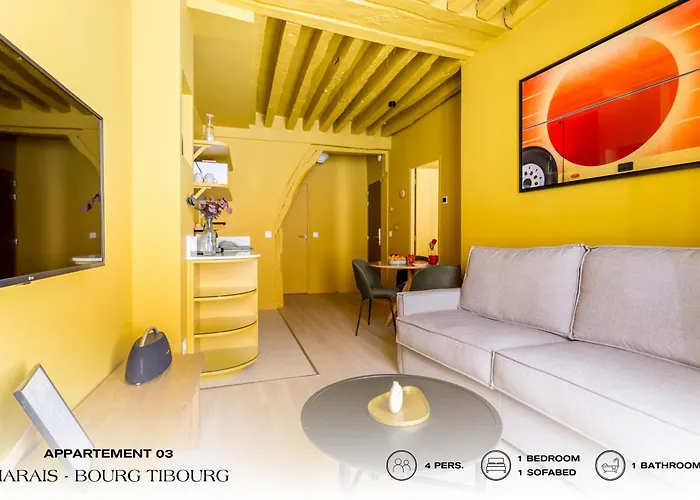 Beauquartier - Marais Bourg Tibourg Apartamento París