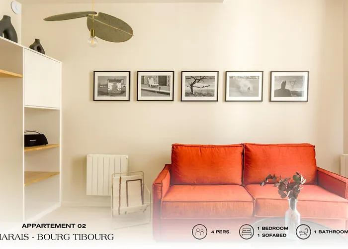 Beauquartier - Marais Bourg Tibourg Apartamento París