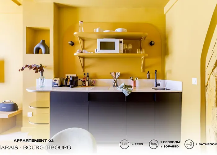 Beauquartier - Marais Bourg Tibourg Apartamento