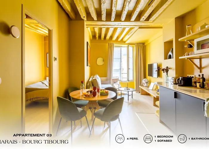 Beauquartier - Marais Bourg Tibourg Apartamento París